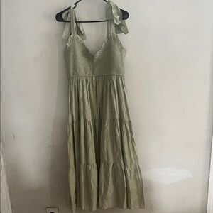 Blu Pepper Sage Green long Dress